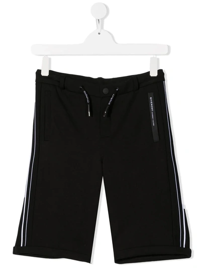 Shop Givenchy Teen Jersey Shorts In Black
