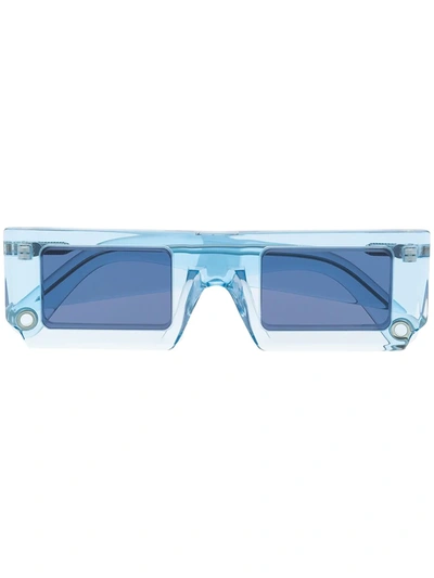 Shop Jacquemus Les Lunettes Sunglasses In Blau
