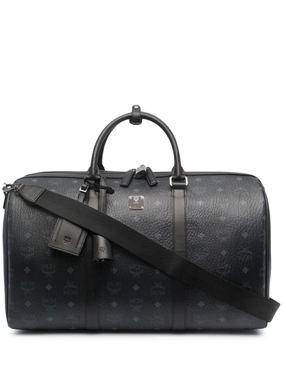 Shop Mcm Medium Ottomar Duffle Bag In Black