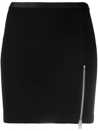 Shop Alyx Front-zip Mini Skirt In Black