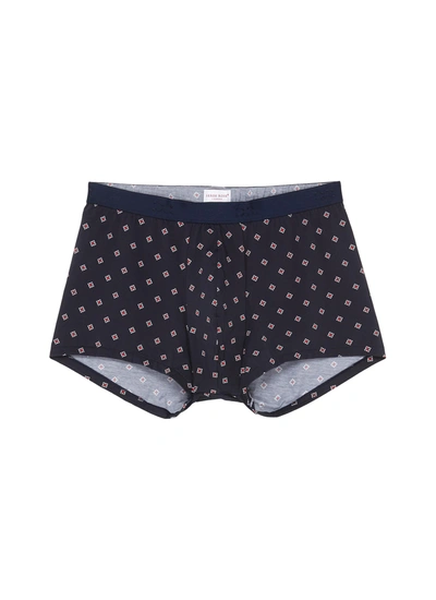 Shop Derek Rose Geometric Print Boxer Briefs In Blue