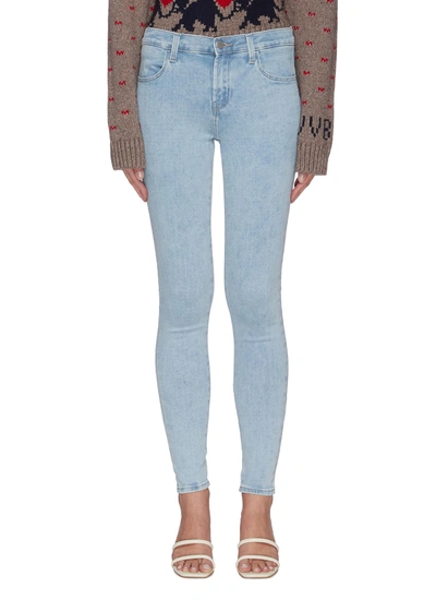Shop J Brand 'sophia' High Rise Denim Skinny Jeans In Blue
