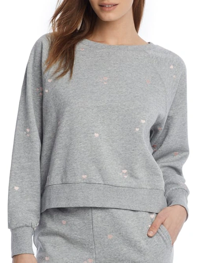 Shop Honeydew Intimates Over The Moon Sweatshirt In Heather Grey