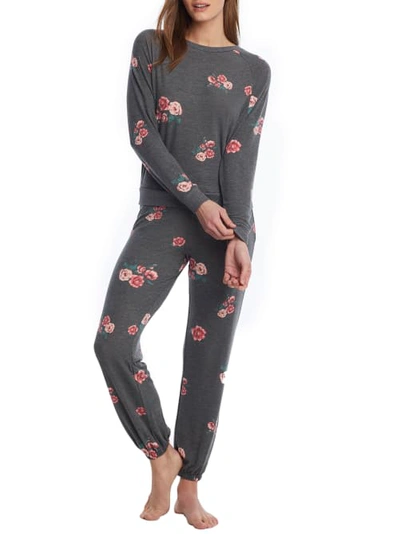 Shop Honeydew Intimates Star Seeker Black Rose Knit Pajama Set