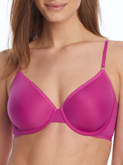 Shop On Gossamer Next To Nothing T-shirt Bra In Rogue Red