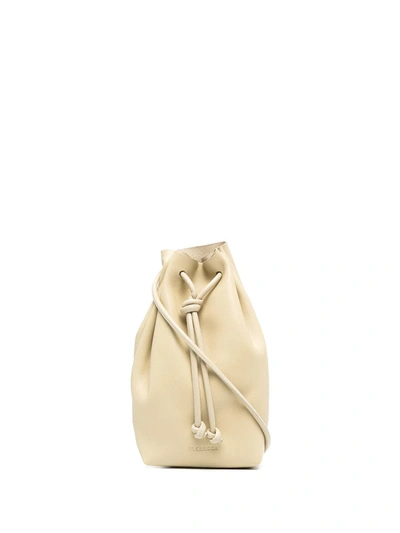 Shop Jil Sander Pouch-style Bracelet Bag In Neutrals