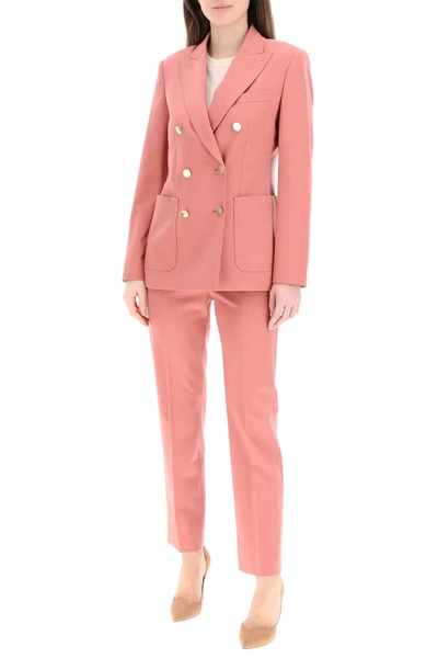 Shop Max Mara Gesto Wool Mohair Blazer In Pink
