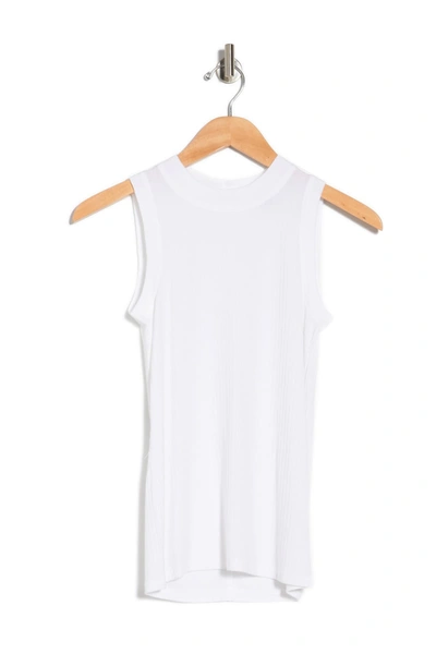Shop Atm Anthony Thomas Melillo Micro Modal Wide Rib Knit Top In White
