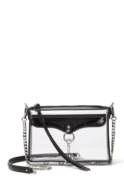 Shop Rebecca Minkoff Mini Mac Clear Crossbody Bag In Black