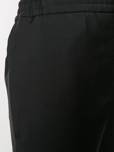 Shop Acne Studios Wool Wide Leg Trousers In Black