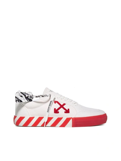 Shop Off-white Sneakers In White Red