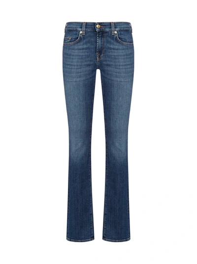 Shop 7 For All Mankind Bootcut Yr2000 Jeans In Dark Blue
