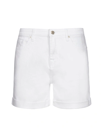 Shop 7 For All Mankind Boy Twill Shorts In White