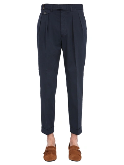 Shop Lardini Regular Fit Trousers In Blu