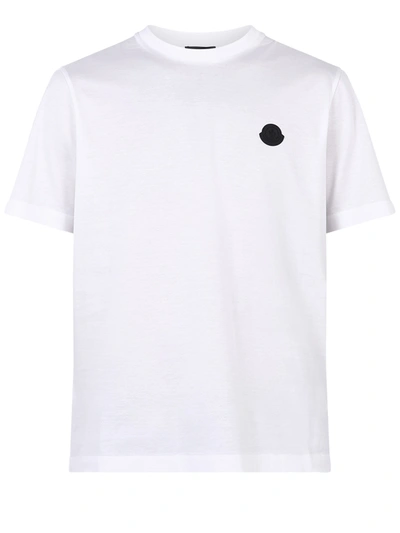 Shop Moncler Branded T-shirt In White
