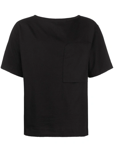 Shop Alchemy Patch-pocket Cotton T-shirt In Black
