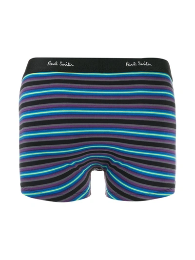 Shop Paul Smith Striped Boxer Shorts In Black