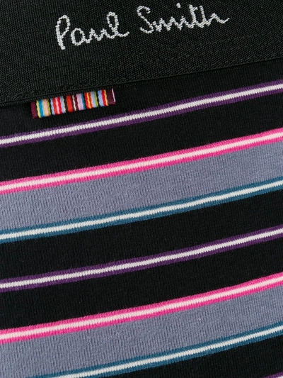 Shop Paul Smith Striped Boxer Shorts In Black