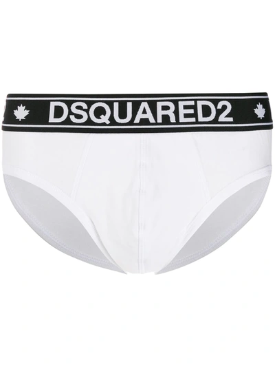 Shop Dsquared2 Two Tone Boxers In White