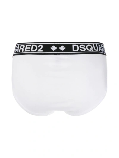 Shop Dsquared2 Two Tone Boxers In White