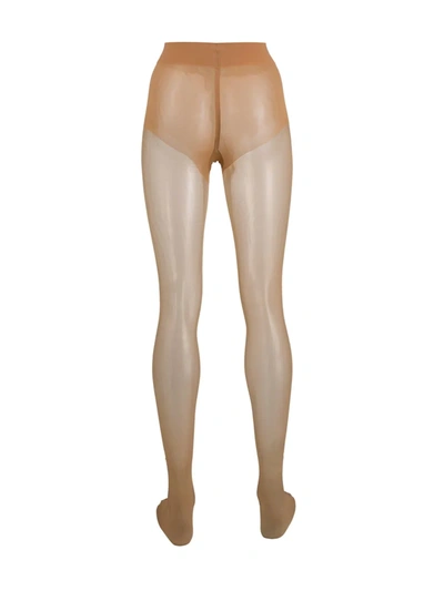 Shop Wolford Pure 10 Tights In Neutrals