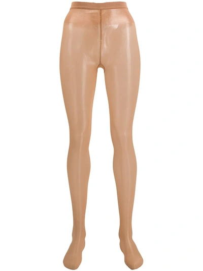 Shop Wolford Neon 40 Tights In Neutrals