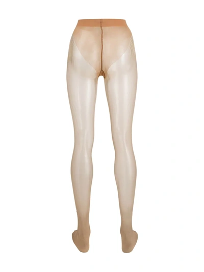 Shop Wolford Luxe 9 Tights In Neutrals