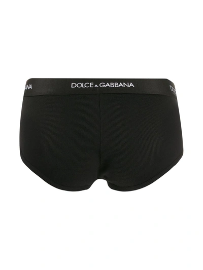 Shop Dolce & Gabbana Logo Jersey Briefs In Black