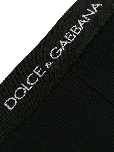 Shop Dolce & Gabbana Logo Jersey Briefs In Black