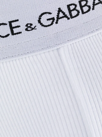 Shop Dolce & Gabbana Ribbed Boxer Briefs In White