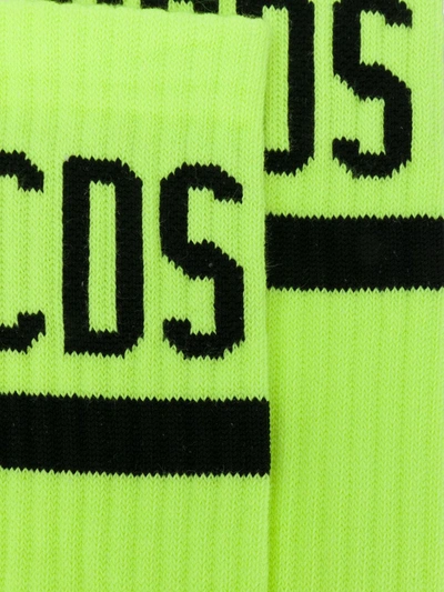 Shop Gcds God Can't Destroy Streetwear Logo Socks In Yellow