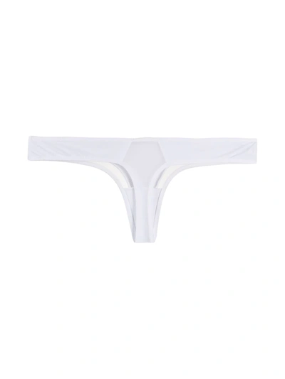 Maison Close High Hip Thong In White