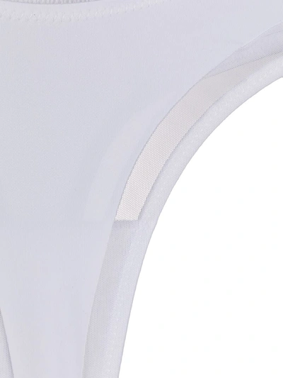 Maison Close High Hip Thong In White
