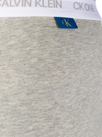 Shop Calvin Klein Underwear Logo Fitted Boxers In Grey