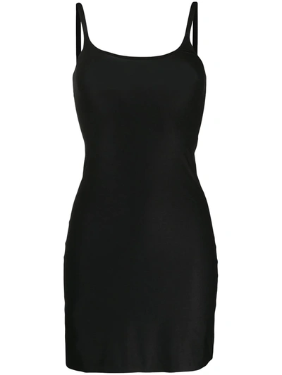 Shop Chantelle Stretch Slip Dress In Black