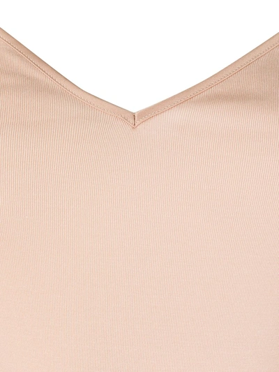 Hanro Cotton Seamless V-neck Cami In Neutrals