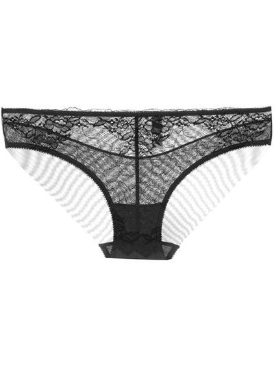 Shop Wacoal Perfection Lace Briefs In Grey