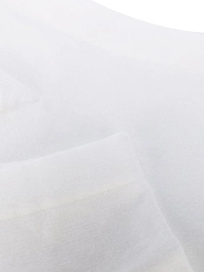 Shop Wolford Plain Cotton-blend Socks In White