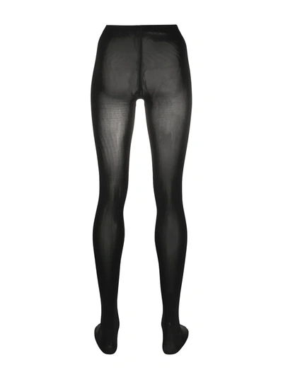 Shop Wolford Matt 80 High-waisted Tights In Black
