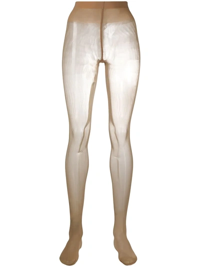 Wolford Individual 10 Tights In Neutrals