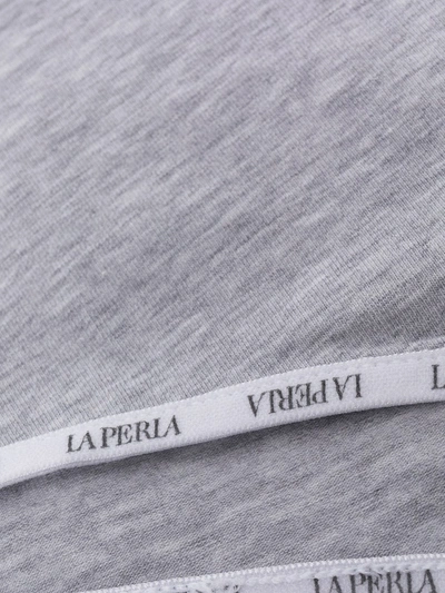 Shop La Perla Logo-print Underwear In Grey