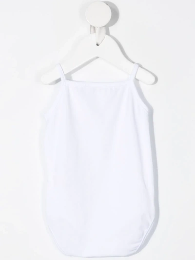 Shop La Perla Sleeveless Cotton Body In White