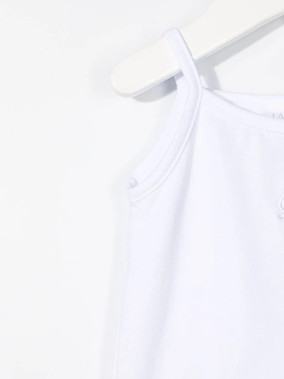 Shop La Perla Sleeveless Cotton Body In White