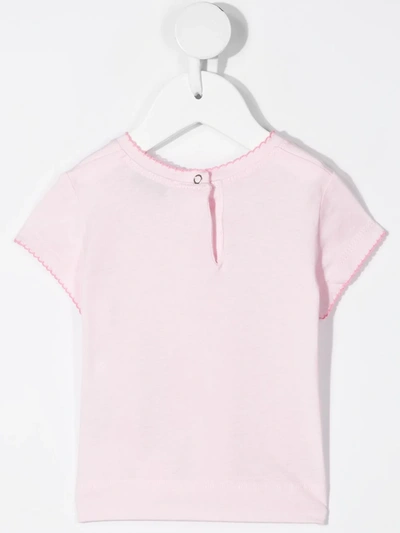 Shop Monnalisa Ballet Slippers T-shirt In Pink