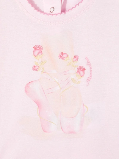 Monnalisa Ballet Slippers T-shirt In Pink