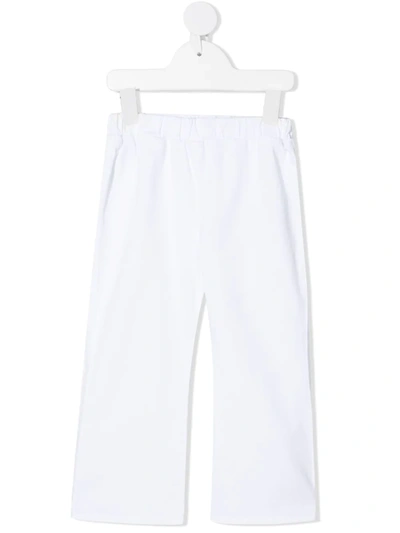 Shop Douuod Straight-leg Stretch-fit Trousers In White