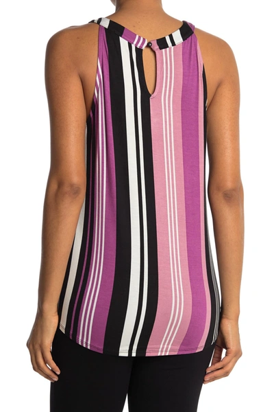 Shop Adrianna Papell Printed Halter Top In Mavemticvr