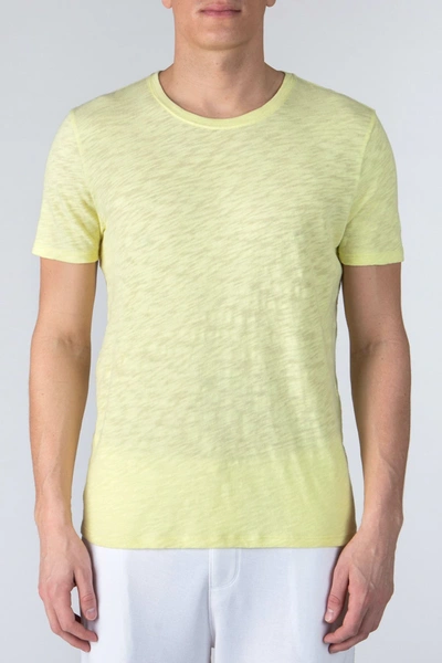 Shop Atm Anthony Thomas Melillo Crewneck T-shirt In Lemon Twis