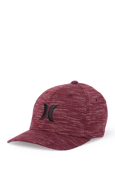 Shop Hurley Icon Texture Baseball Cap In Mahogany