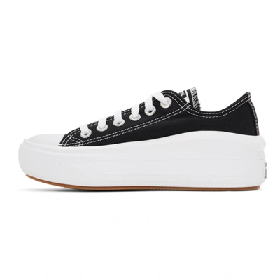 Shop Converse Black Chuck Taylor All Star Move Ox Sneakers In Black/white